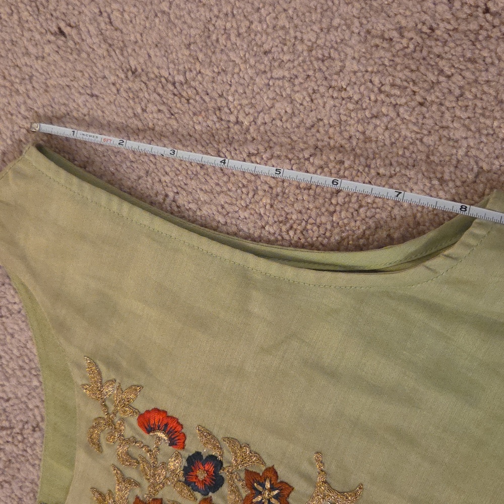 Cotton Anarkali/dress With Embroidered Duster - Picture 11 of 11
